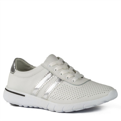 Кроссовки Covani Comfort женские белые 1728-3K(WHITE/SILVER)