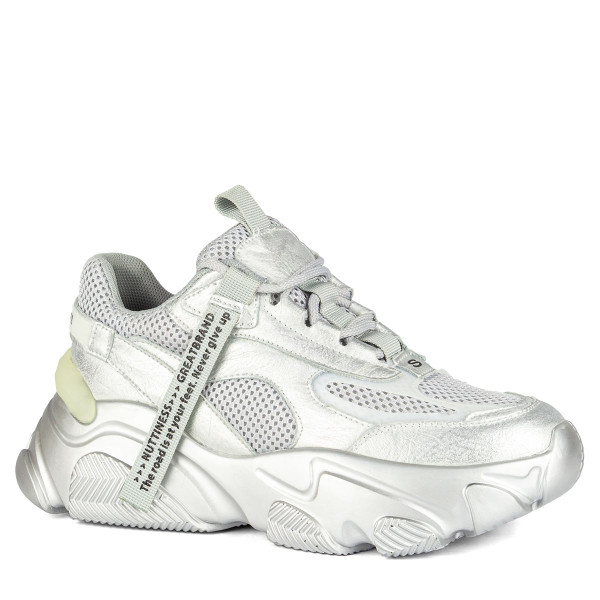 Кроссовки Gifanni женские серебристые 999-2(SILVER)