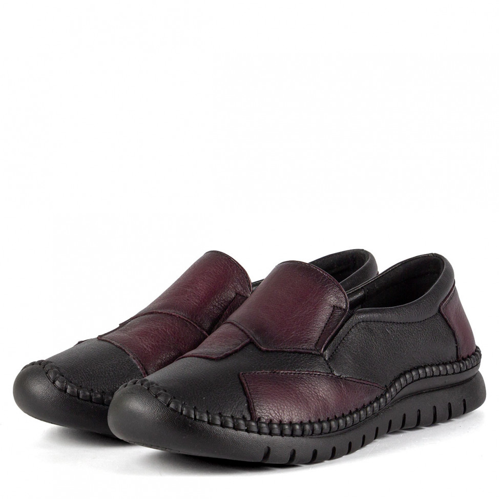 Мокасины черные Meego Comfort