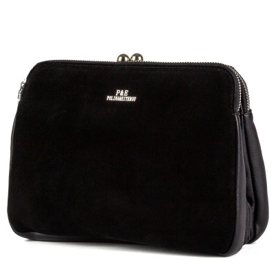 Классическая сумка Polina & Eiterou женская черная P2137-1(BLACK)