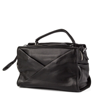 Классическая сумка Polina & Eiterou женская черная 6123(BLACK)