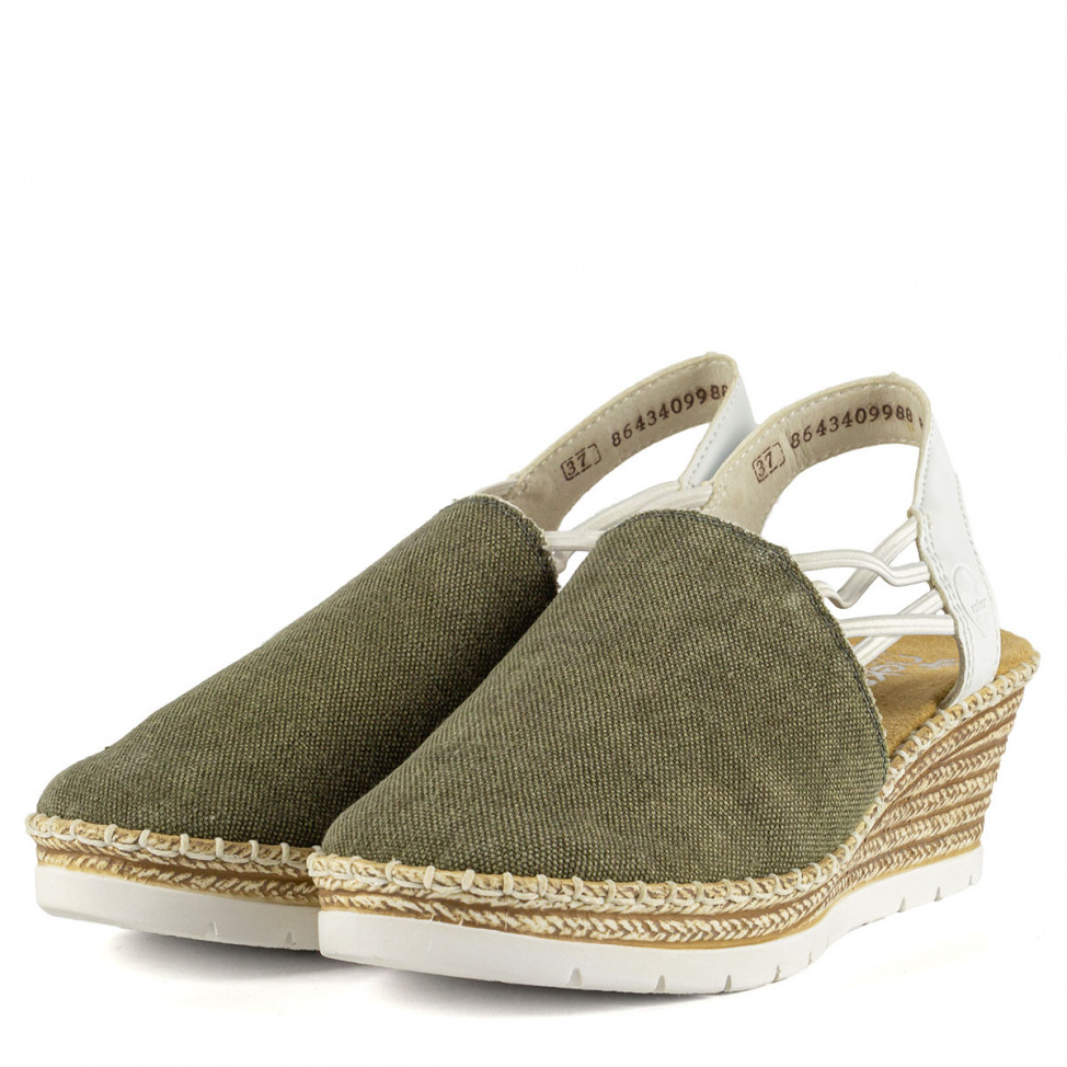Босоножки хаки Rieker