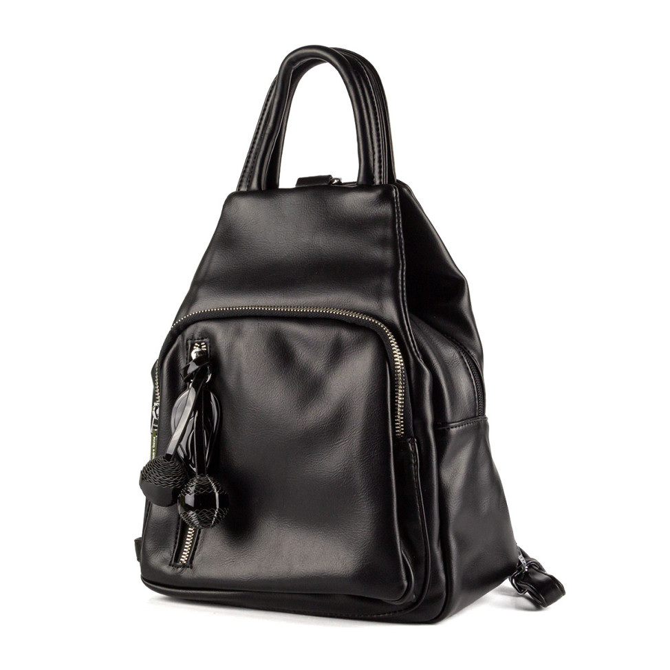 Рюкзак сумка черная Polina & Eiterou