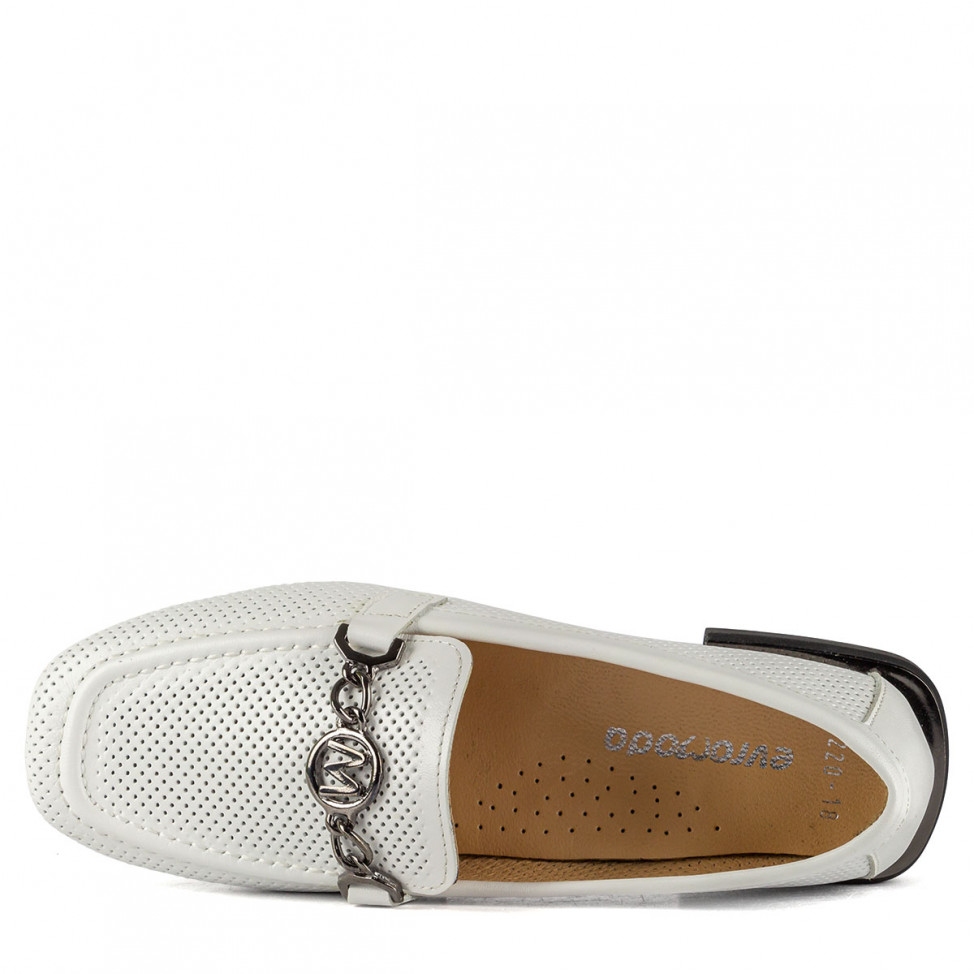 Лоферы белые Evromoda Лоферы белые Evromoda